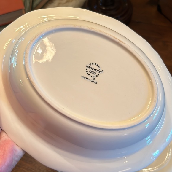 Wedgewood Queen’s Shape White Serving Bowl and Platter - Picture 5 of 6